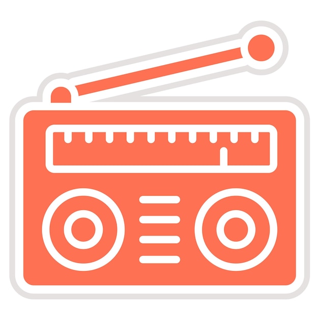 Radio Vector Icon Design Illustration