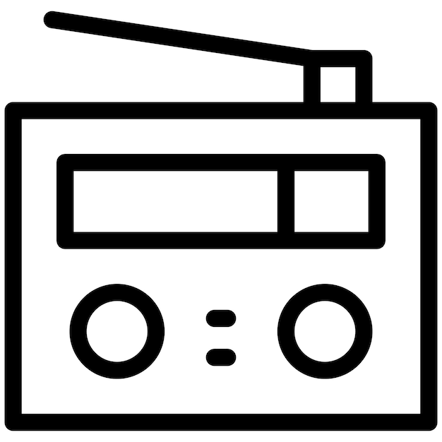 Radio Vector Icon Design Illustration