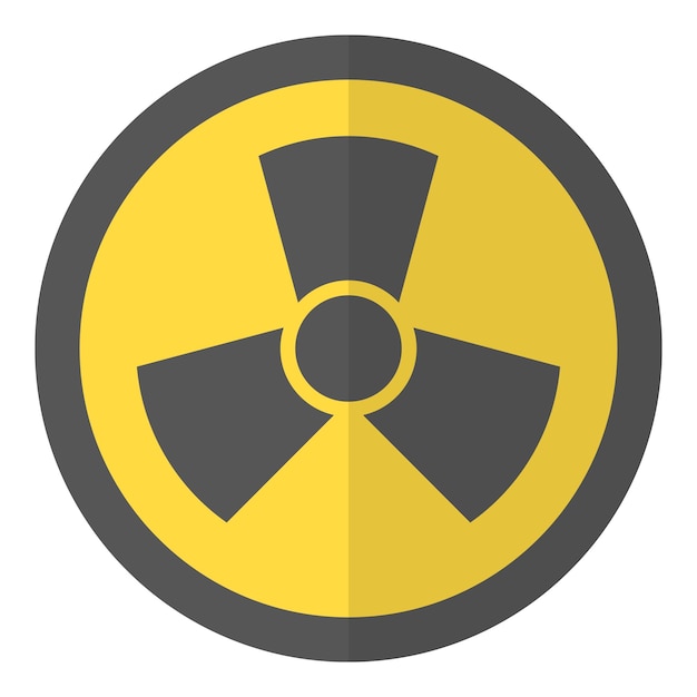 Radioactive icon Flat illustration of radioactive vector icon for web