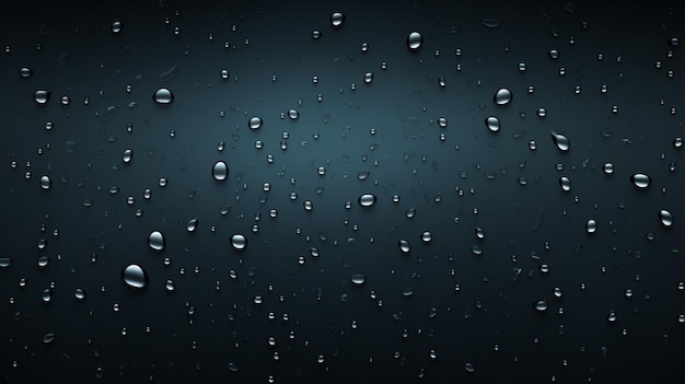 rain drops on a black background