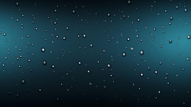 Vector rain drops on a blue background