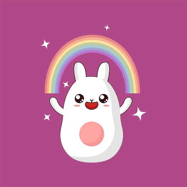 rainbow bunny