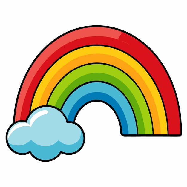 Vector rainbow clipart vector