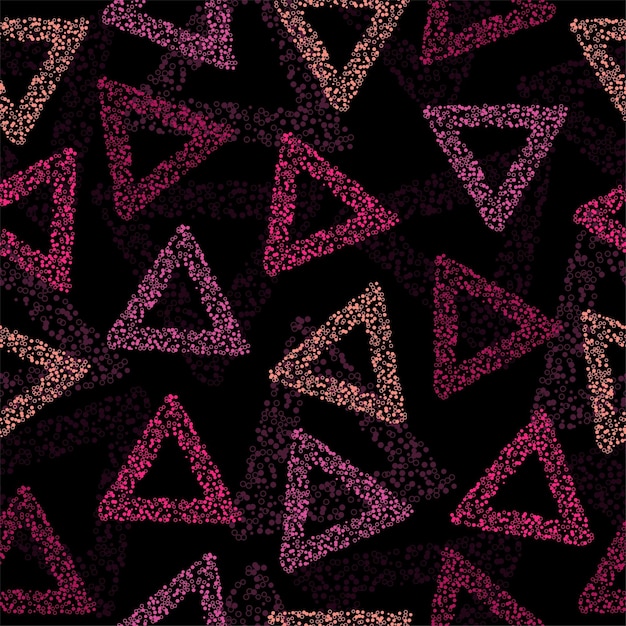 Rainbow color triangle seamless pattern vector eps 10