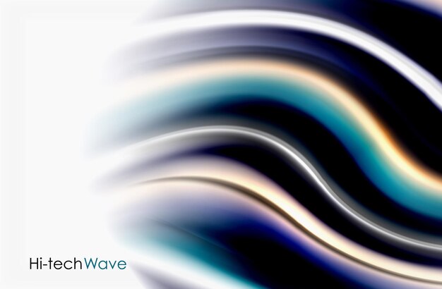 Vector rainbow color waves vector blurred abstract background vector artistic illustration for presentation app wallpaper banner or poster