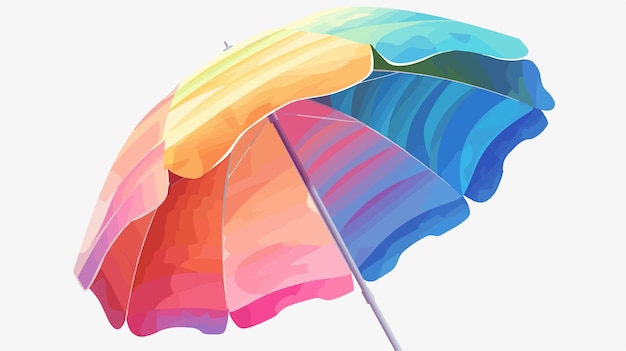 a rainbow colored umbrella with a rainbow colored stripe