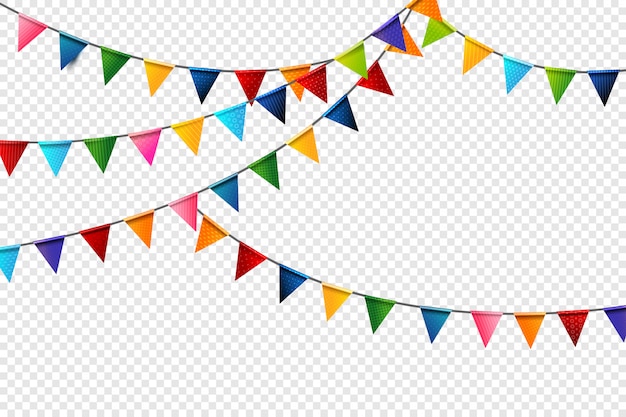 Rainbow colorful celebration flags 