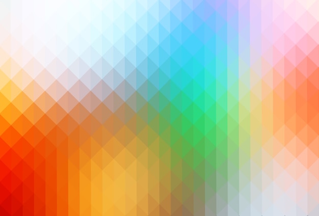 Rainbow colors rows of triangles background  