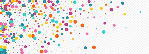 Rainbow Dot Invitation Vector Panoramic