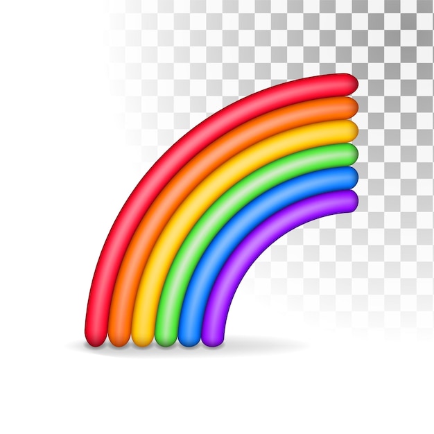 Rainbow emoji vector icon Gay Pride Flag Isolated rainbow emoticon illustration