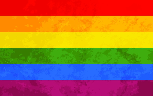 Rainbow flag with texture, LGBT background