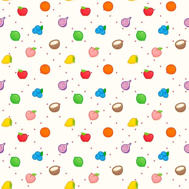 rainbow fruit seamless pattern Gift Wrap wallpaper background