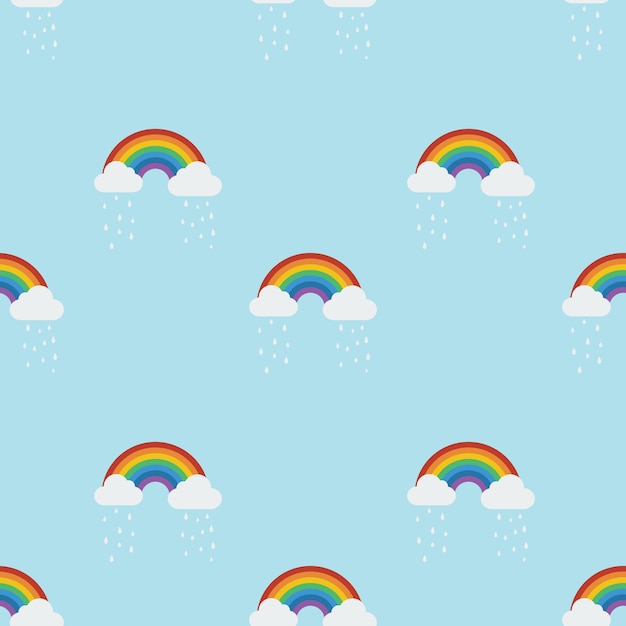 Rainbow Seamless Pattern