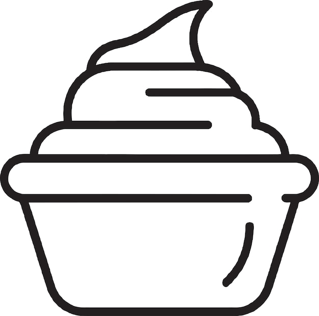 Rainbow sherbet scoop vector icon design