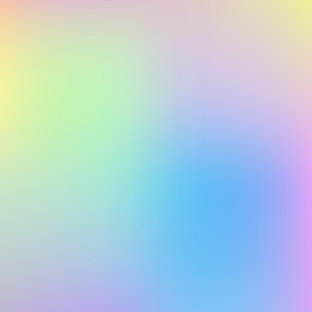 Rainbow unicorn holographic background vector