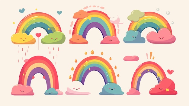 rainbows are a popular choice for the rainbows