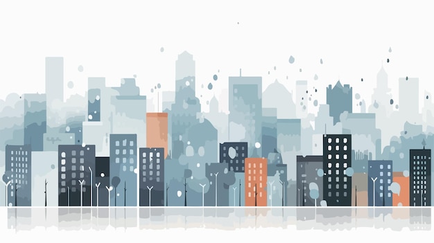 Vector rainy city background texture for professional design projects