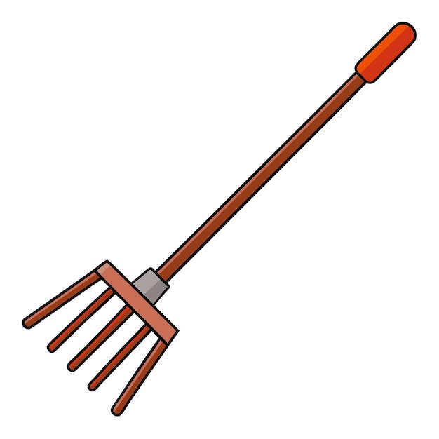 Vector rake clipart vector art and illustration