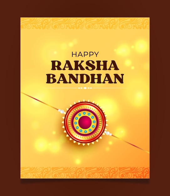 Raksha Bandhan Elegant Vector Post