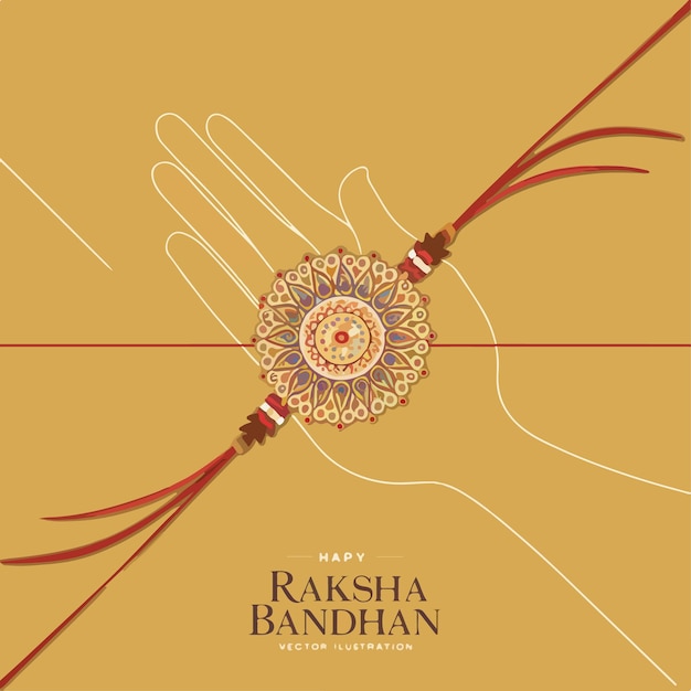 Vector raksha bandhan indian cultural festival background celebration