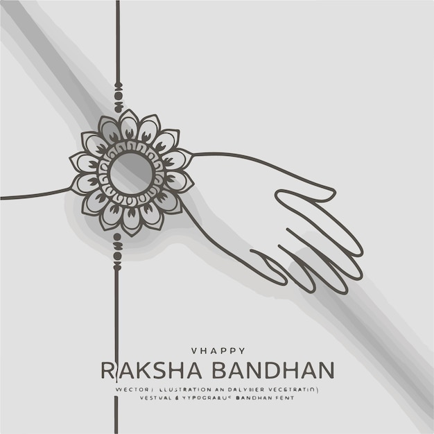 Vector raksha bandhan indian cultural festival background celebration