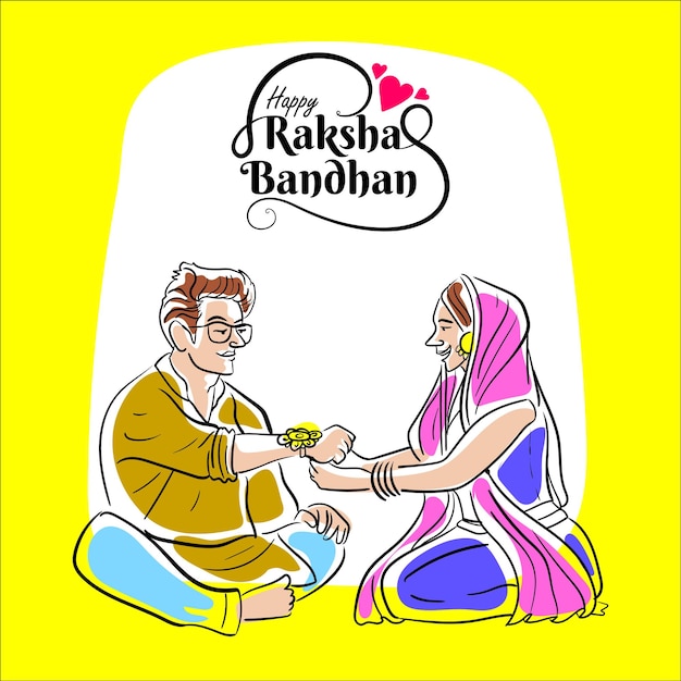 Vector raksha bandhan weaving memories of togetherness happy raksha bandhan