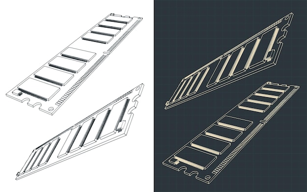 RAM module drawings