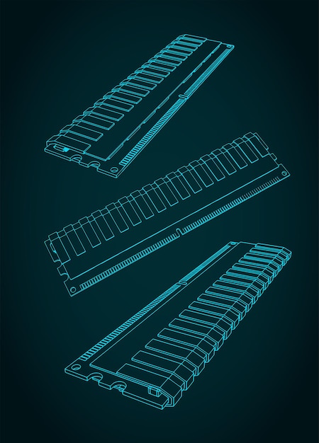 RAM module illustration