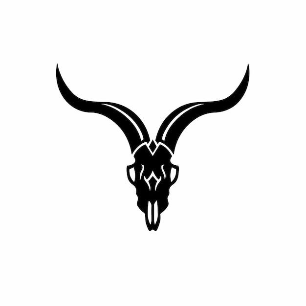 Ram Symbol Logo Tattoo Design Stencil Vector Illustration