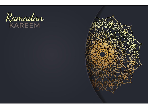 Ramadam kareem background with mandala ornaments