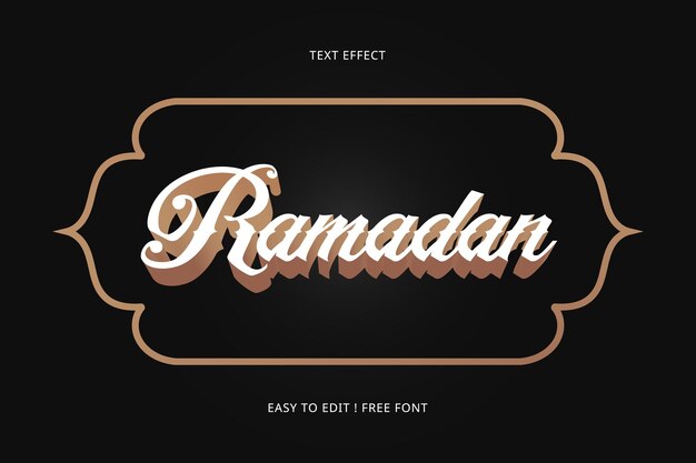 Ramadan 3d Editable Text Effect