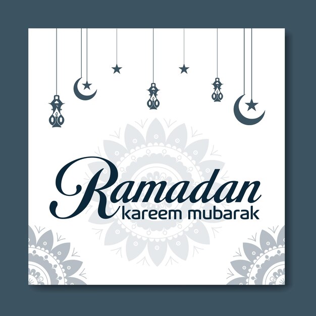 Vector ramadan banner design islamic template