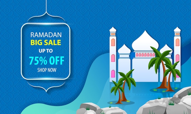 Ramadan big sale promotion template design