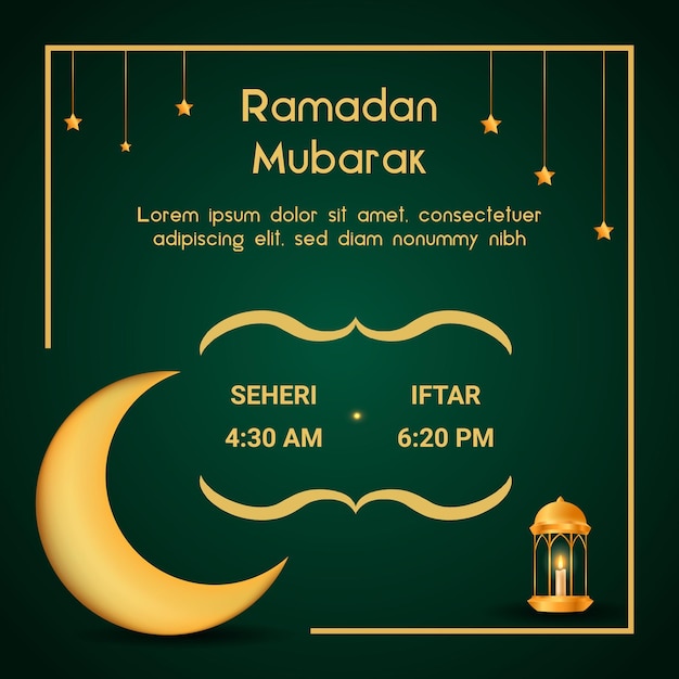 Ramadan calendar template