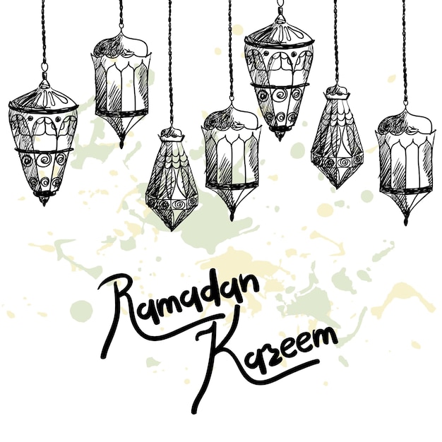 Vector ramadan celebration illustration