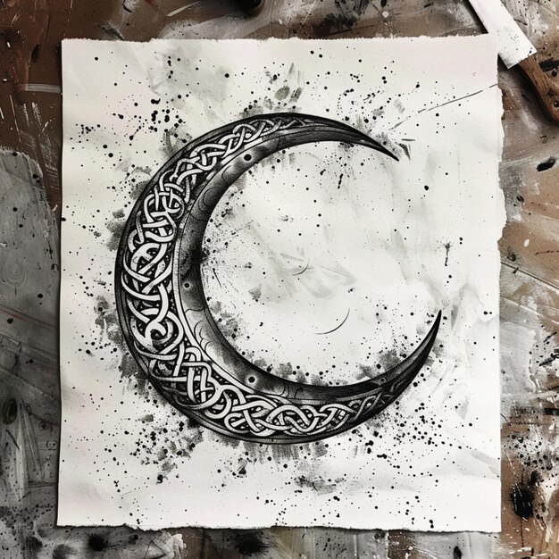 Ramadan Crescent Moon Vector