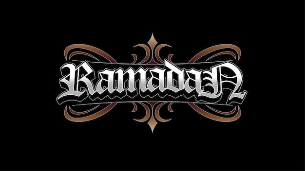 ramadan custom lettering medieval style text effect