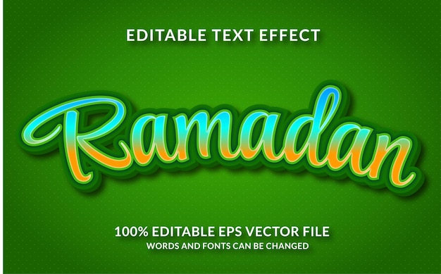 Ramadan Editable Text Effect