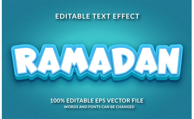 Ramadan Editable Text Effect