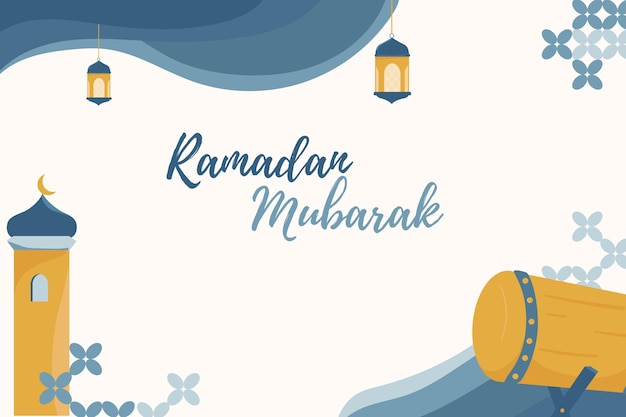 Ramadan eid mubarak banner design