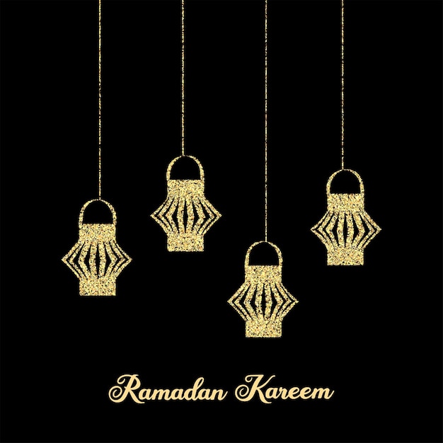 Ramadan greeting card for the celebration of Muslim community festival