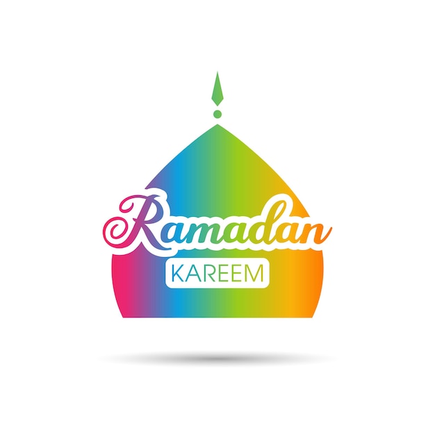 Ramadan greeting card for the celebration of Muslim community festival