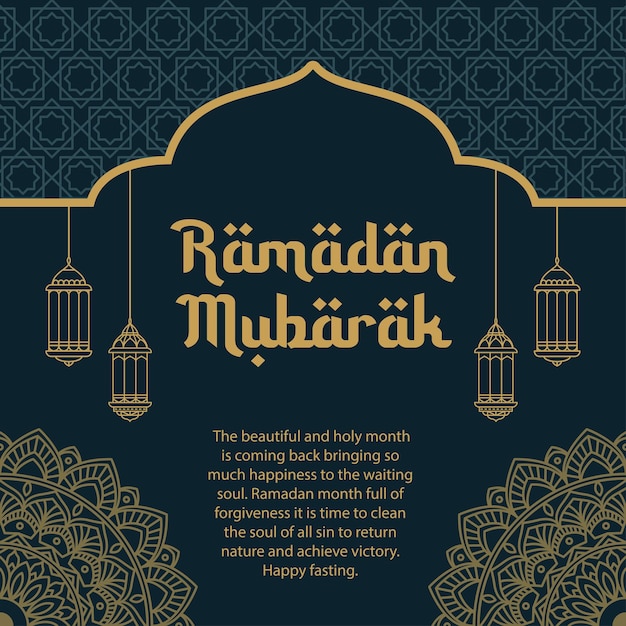 Ramadan greeting card design