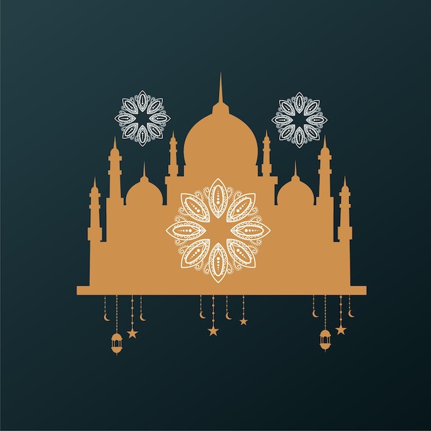 ramadan kareem background banner vector set with luxury ornament ramadan eid mubarak background