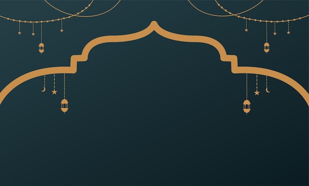 Ramadan kareem background banner vector set with luxury ornament ramadan eid mubarak background