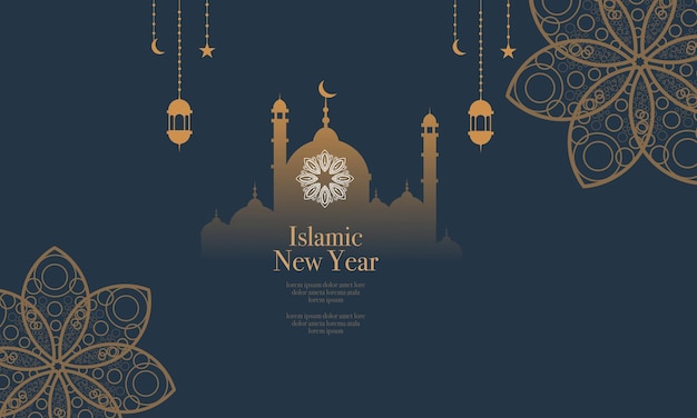 Ramadan kareem background banner vector set with luxury ornament ramadan eid mubarak background