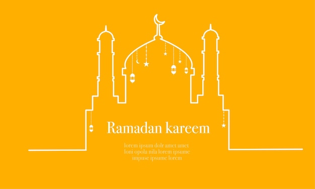 Ramadan kareem background banner vector set with luxury ornament ramadan eid mubarak background