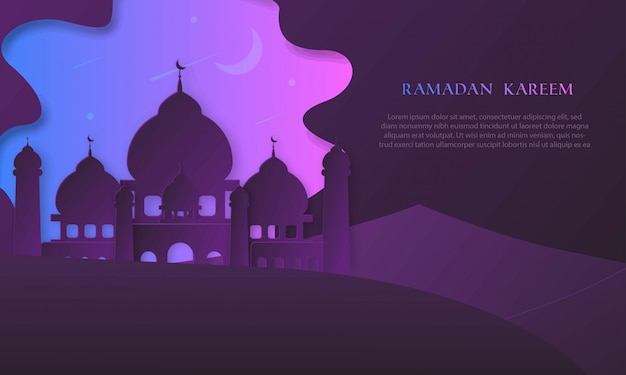 ramadan kareem background for celebrate ramadan  