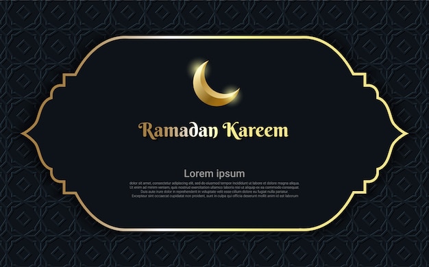 Ramadan kareem background with frame