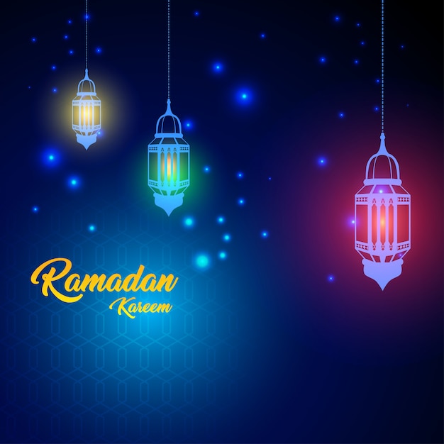 Ramadan Kareem Background with mosque